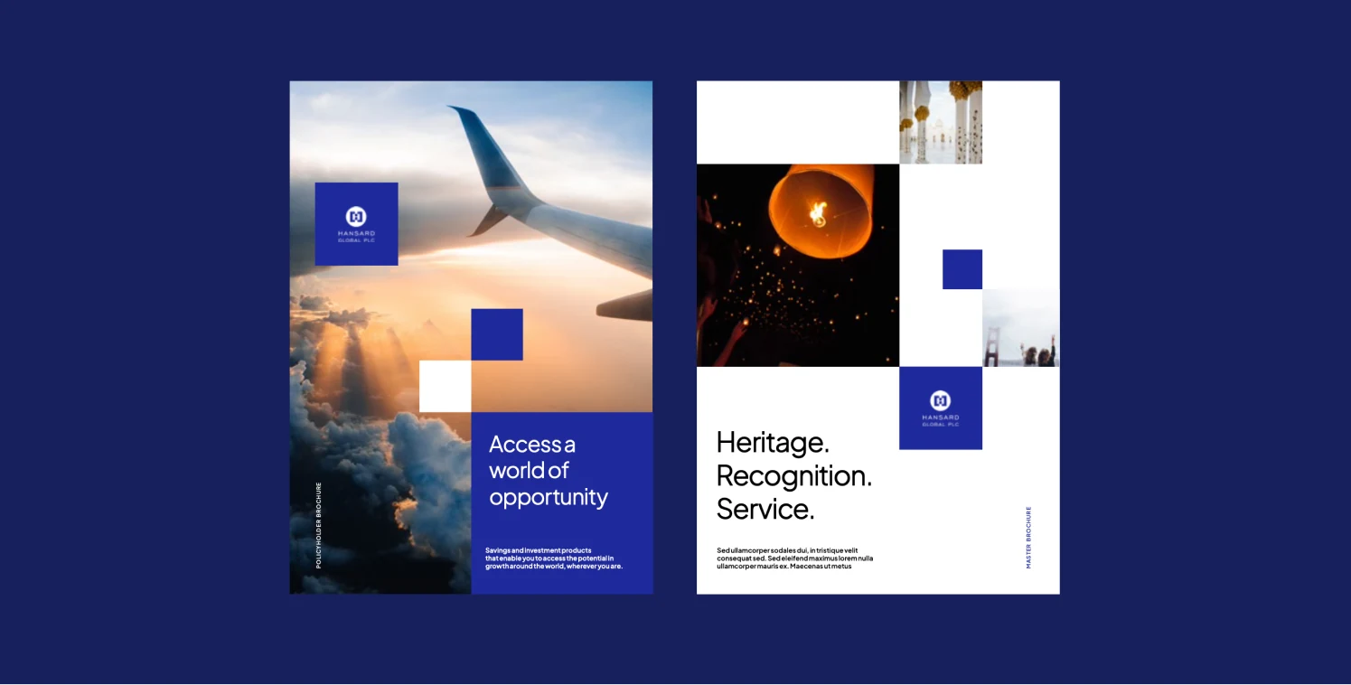 Hansard brochure designs